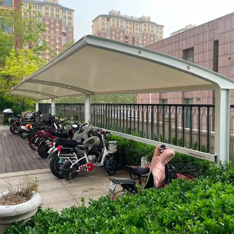 渠县膜结构电动车棚